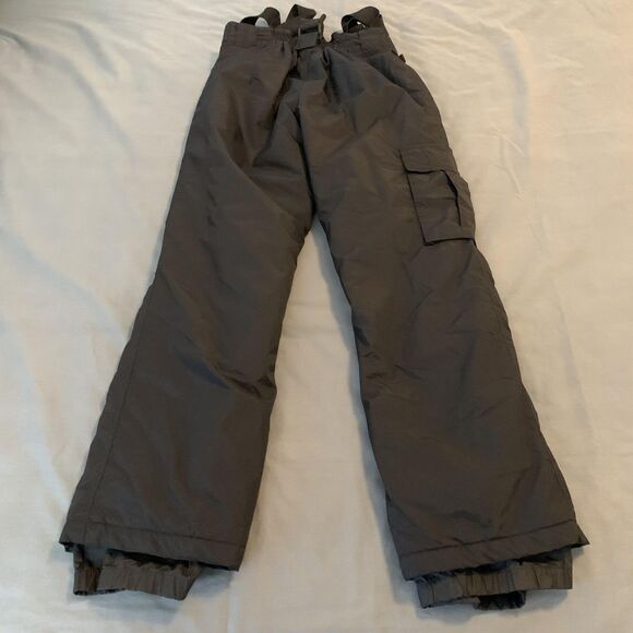 Sport Essentials Snow Pants Youth 16 Black Insulated Bib Winter Ski Snowboard - Picture 8 of 10